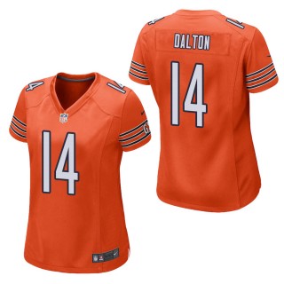 Women's Chicago Bears Andy Dalton Orange Alternate Game Jersey