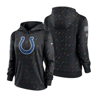 Women Colts Anthracite 2021 NFL Crucial Catch Therma Pullover Hoodie