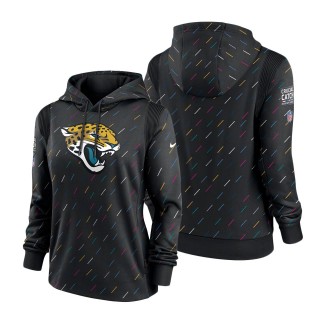 Women Jaguars Anthracite 2021 NFL Crucial Catch Therma Pullover Hoodie