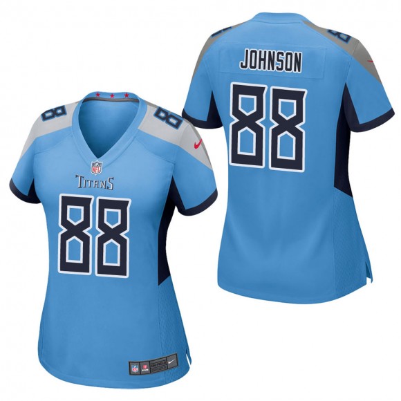 Women's Tennessee Titans Marcus Johnson Light Blue Game Jersey