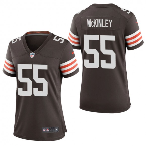 Women's Cleveland Browns Takkarist McKinley Brown Game Jersey