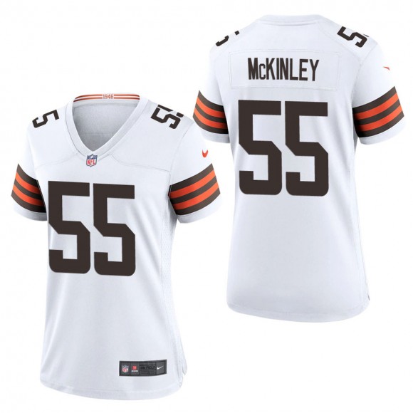 Women's Cleveland Browns Takkarist McKinley White Game Jersey