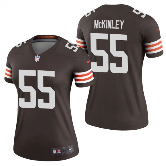 Women's Cleveland Browns Takkarist McKinley Brown Legend Jersey