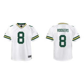 Youth Green Bay Packers Amari Rodgers #8 White Game Jersey