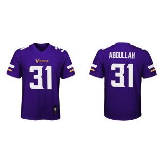 Youth Minnesota Vikings Ameer Abdullah #31 Purple Game Jersey