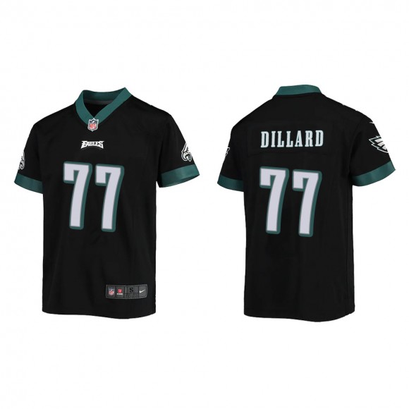 Youth Philadelphia Eagles Andre Dillard #77 Black Game Jersey