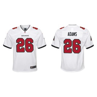 Youth Tampa Bay Buccaneers Andrew Adams #26 White Game Jersey