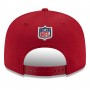 Youth Arizona Cardinals Cardinal Black 2021 NFL Sideline Road 9FIFTY Snapback Hat