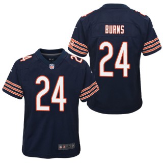 Youth Chicago Bears Artie Burns Navy Game Jersey