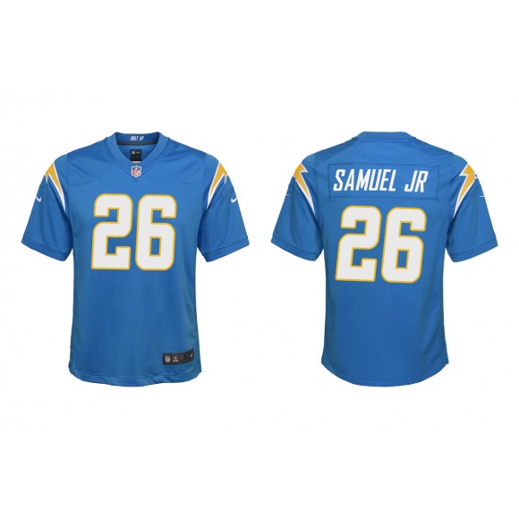 Youth Los Angeles Chargers Asante Samuel Jr. Powder Blue Game Jersey