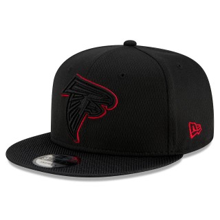 Youth Atlanta Falcons Black 2021 NFL Sideline Road 9FIFTY Snapback Hat