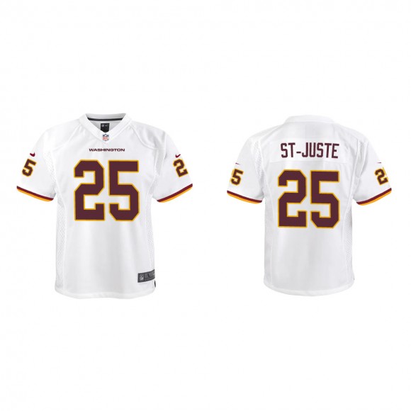 Youth Washington Football Team Benjamin St-Juste #25 White Game Jersey