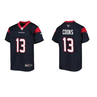 Youth Houston Texans Brandin Cooks #13 Navy Game Jersey