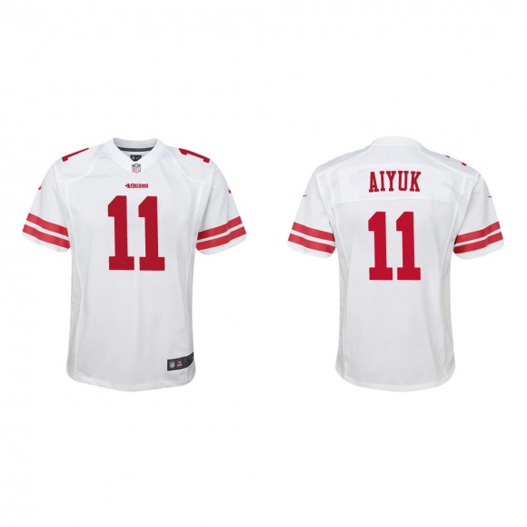 Youth San Francisco 49ers Brandon Aiyuk #11 White Game Jersey