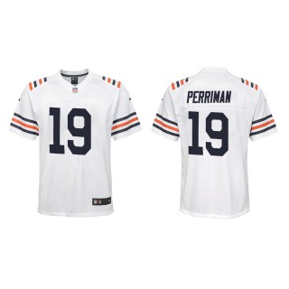 Youth Chicago Bears Breshad Perriman #19 White Classic Game Jersey