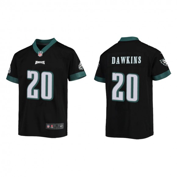 Youth Philadelphia Eagles Brian Dawkins #20 Black Game Jersey