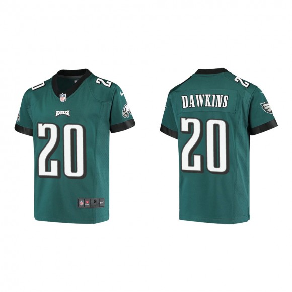 Youth Philadelphia Eagles Brian Dawkins #20 Midnight Green Game Jersey