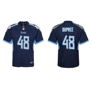 Youth Tennessee Titans Bud Dupree #48 Navy Game Jersey