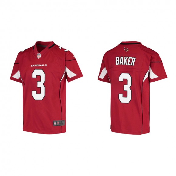 Youth Arizona Cardinals Budda Baker #3 Cardinal Game Jersey