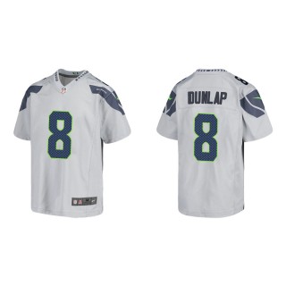 Youth Seattle Seahawks Carlos Dunlap #8 Gray Game Jersey