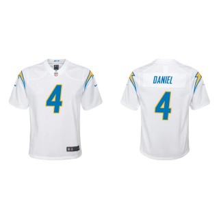 Youth Los Angeles Chargers Chase Daniel #4 White Game Jersey