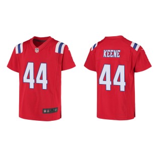 Youth New England Patriots Dalton Keene #44 Red Game Jersey