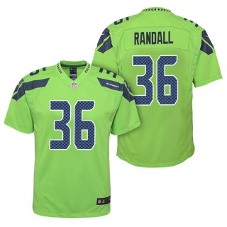 Youth Seattle Seahawks Damarious Randall Green Color Rush Game Jersey