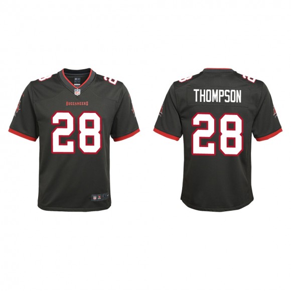 Youth Tampa Bay Buccaneers Darwin Thompson #28 Pewter Alternate Game Jersey