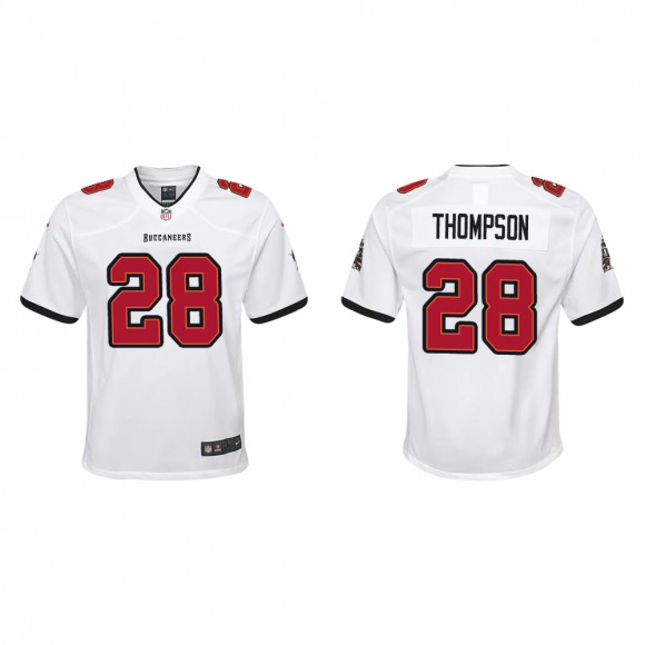 Youth Tampa Bay Buccaneers Darwin Thompson #28 White Game Jersey