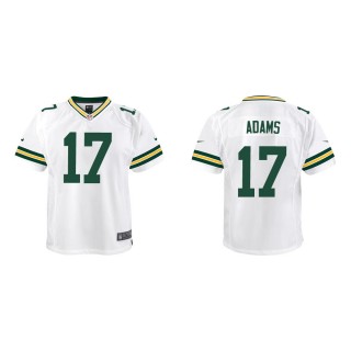 Youth Green Bay Packers Davante Adams #17 White Game Jersey
