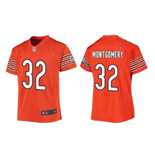 Youth Chicago Bears David Montgomery #32 Orange Game Jersey