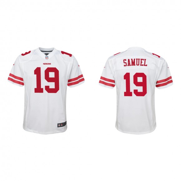 Youth San Francisco 49ers Deebo Samuel #19 White Game Jersey