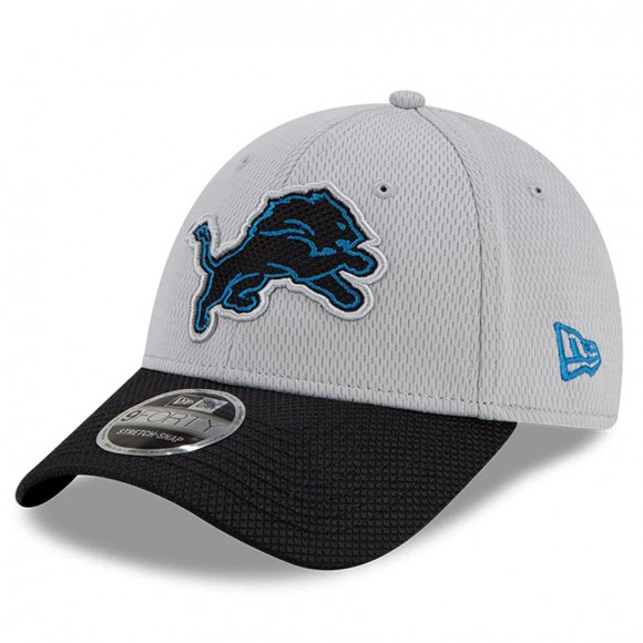 Youth Detroit Lions Gray Black 2021 NFL Sideline Home 9FORTY Adjustable Hat