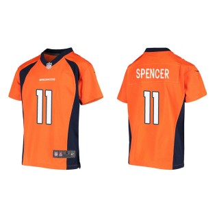 Youth Denver Broncos Diontae Spencer #11 Orange Game Jersey