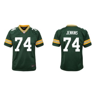 Youth Green Bay Packers Elgton Jenkins #74 Green Game Jersey