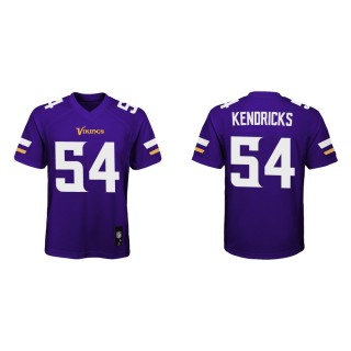 Youth Minnesota Vikings Eric Kendricks #54 Purple Game Jersey
