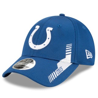 Youth Indianapolis Colts Royal 2021 NFL Sideline Home 9FORTY Adjustable Hat