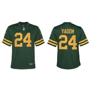 Youth Green Bay Packers Isaac Yiadom #24 Green Alternate Game Jersey