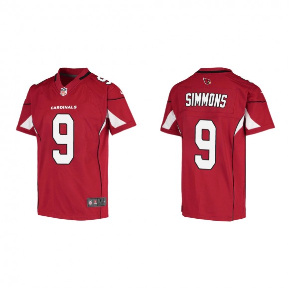 Youth Arizona Cardinals Isaiah Simmons #9 Cardinal Game Jersey