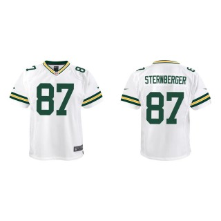 Youth Green Bay Packers Jace Sternberger #87 White Game Jersey