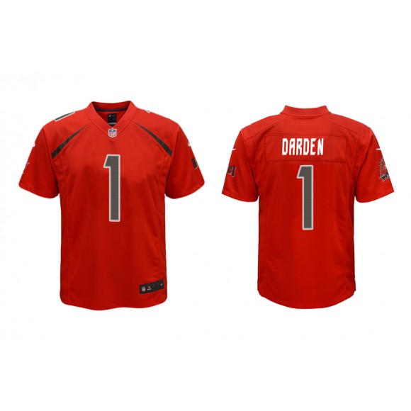 Youth Tampa Bay Buccaneers Jaelon Darden Red Color Rush Game Jersey