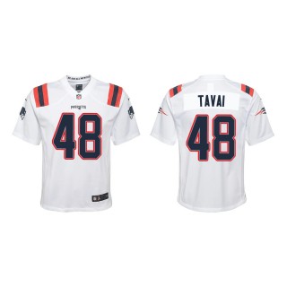 Youth New England Patriots Jahlani Tavai #48 White Game Jersey