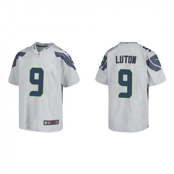 Youth Seattle Seahawks Jake Luton #9 Gray Game Jersey