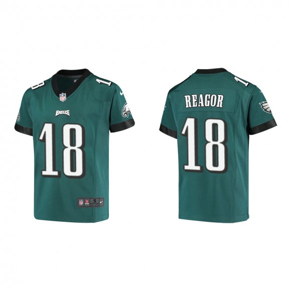 Youth Philadelphia Eagles Jalen Reagor #18 Midnight Green Game Jersey