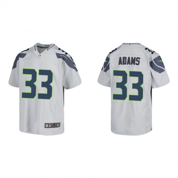 Youth Seattle Seahawks Jamal Adams #33 Gray Game Jersey