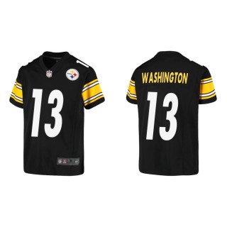 Youth Pittsburgh Steelers James Washington #13 Black Game Jersey