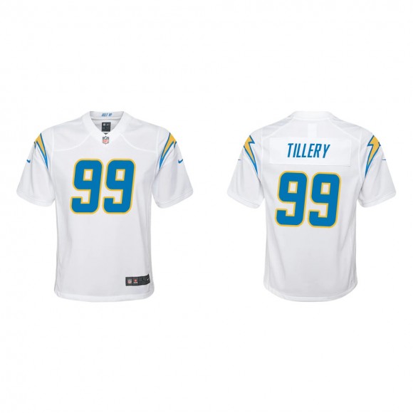 Youth Los Angeles Chargers Jerry Tillery #99 White Game Jersey