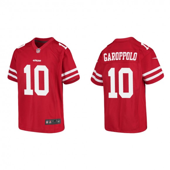 Youth San Francisco 49ers Jimmy Garoppolo #10 Red Game Jersey