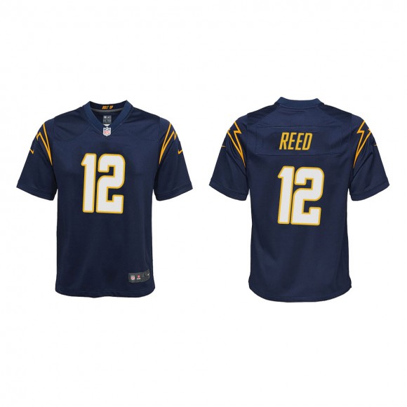 Youth Los Angeles Chargers Joe Reed #12 Navy Game Jersey