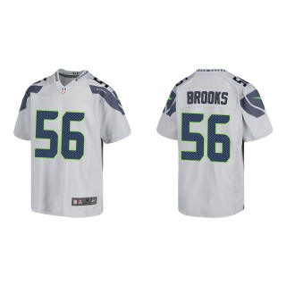 Youth Seattle Seahawks Jordyn Brooks #56 Gray Game Jersey